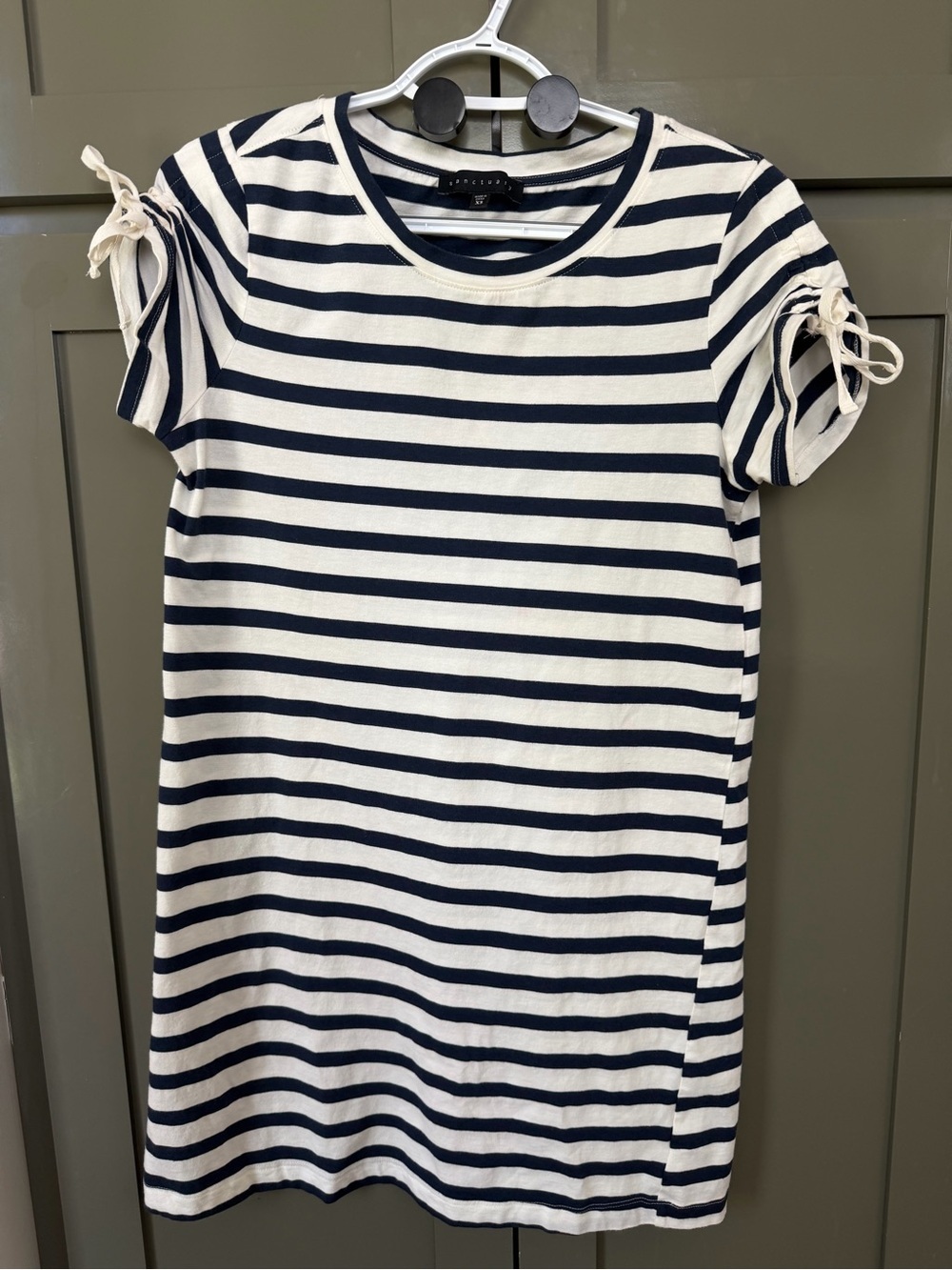 Sanctuary Navy and White Striped Crewneck Dress - Picture 1 of 8